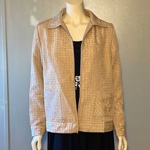 Susan graver, jacket w/ zipper